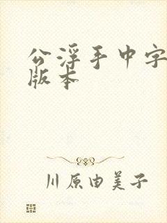 公浮手中字最新版本