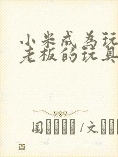 小米成为玩具店老板的玩具