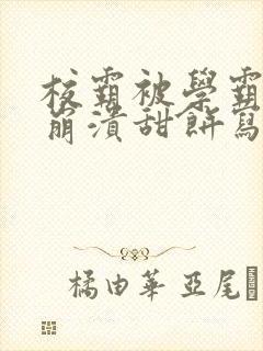 校霸被学霸玩到崩溃甜饼写手