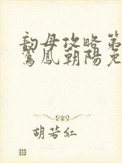 韵母攻略第二部鸾凤朝阳免费阅读封面