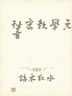 秘密教学免费观看封面