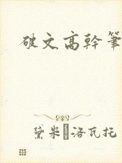 破文高干笔趣阁