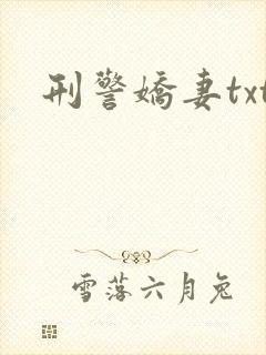刑警娇妻txt