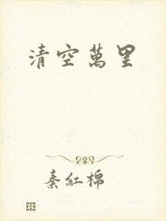 清空万里封面