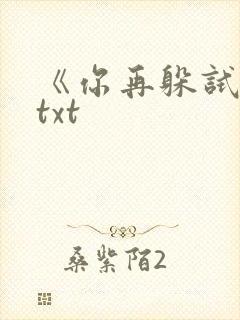 《你再躲试试》txt