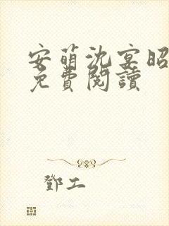 安萌沈宴昭小说免费阅读