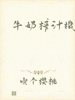 牛奶榨汁机