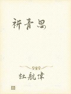祈青思封面