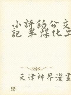 小诗的公交车日记 半煤化工