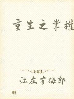 重生之掌权天下