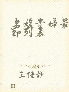 名媛贵妇最新章节列表