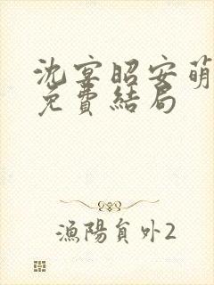 沈宴昭安萌全文免费结局