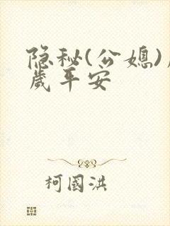 隐秘(公媳)岁岁平安封面