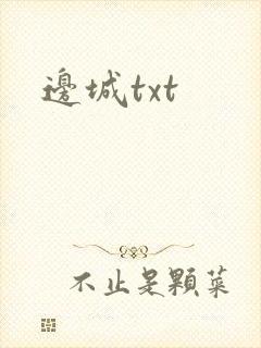 边城txt