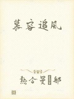 慕容追风封面