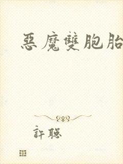 恶魔双胞胎封面