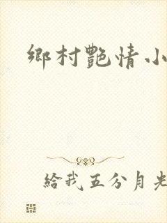 乡村艳情小说