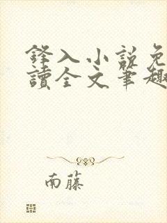 锋入小说免费阅读全文笔趣阁