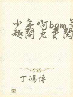 少年啊bgm笔趣阁免费阅读全文下载