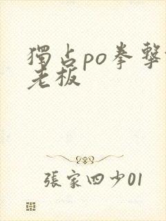 独占po拳击馆老板