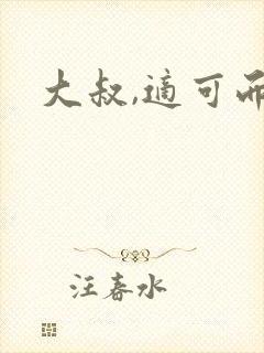 大叔,适可而止封面