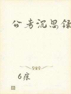 公考沉思录