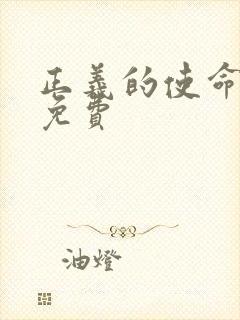 正义的使命全文免费