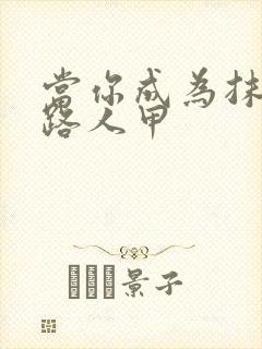 当你成为抹布文路人甲