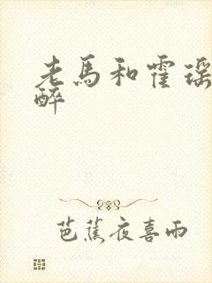 老马和霍瑶瑶喝醉