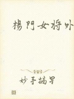 杨门女将外传封面