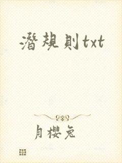 潜规则txt封面