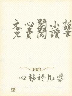 文心阁小说全文免费阅读笔趣阁
