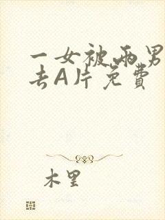 一女被两男桶进去A片免费封面