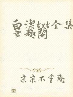 白洁txt全集笔趣阁