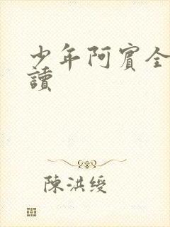 少年阿宾全集阅读封面