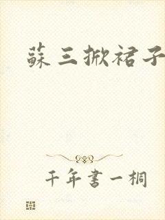苏三掀裙子