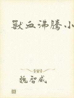 兽血沸腾小说封面