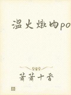 温火炖肉pop封面