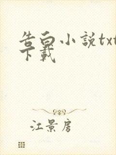 告白小说txt下载
