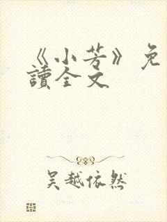 《小芳》免费阅读全文封面