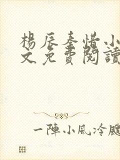 杨辰秦惜小说全文免费阅读最新