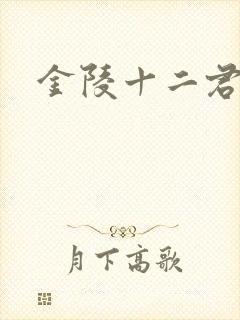 金陵十二君封面