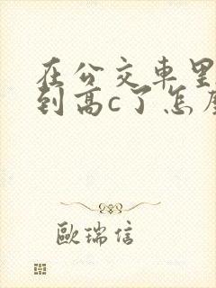 在公交车里c弄到高c了怎么办封面