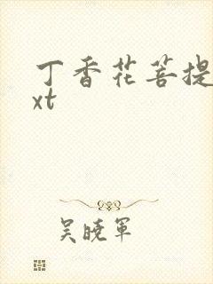 丁香花菩提树txt