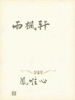 雨枫轩封面