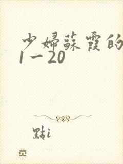 少妇苏霞的沉沦1一20