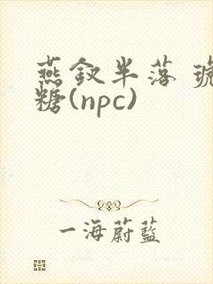 燕钗半落 琥珀糖(npc)