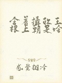 含着摄政王的紫根上朝是啥小说