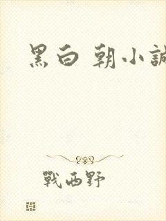 黑白 朝小诚