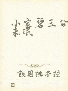 小家碧玉公主夜未眠封面